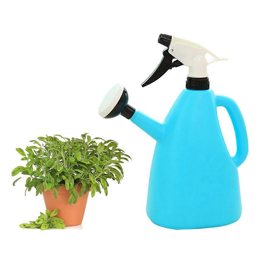 Watering Can Pot Sprayer 1Set Ideal For Gardening Hand Pressure Misting Solution Hydraulic Design Blue