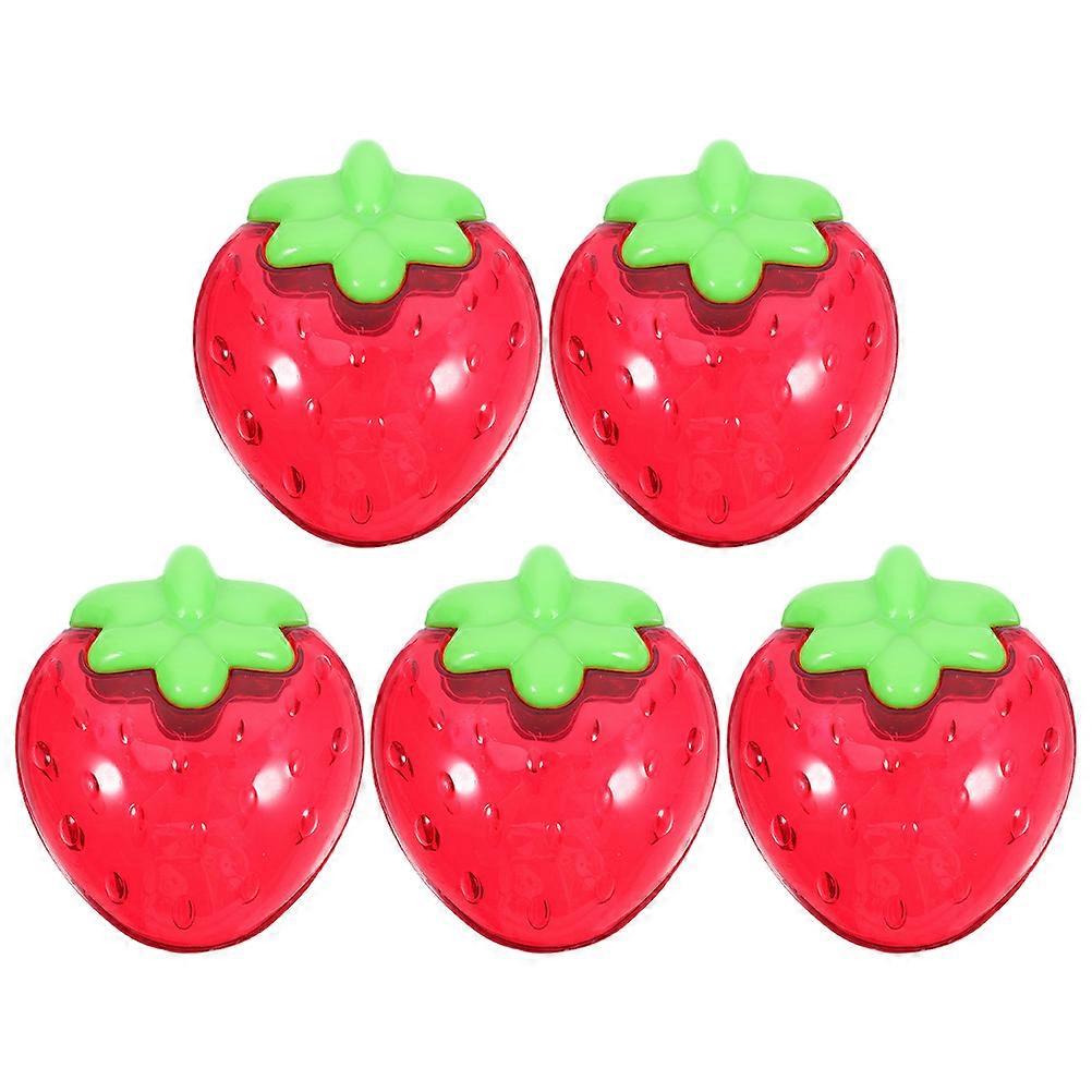 Strawberry Candy Boxes 5Pcs Plastic for Wedding Party Mini Decorations