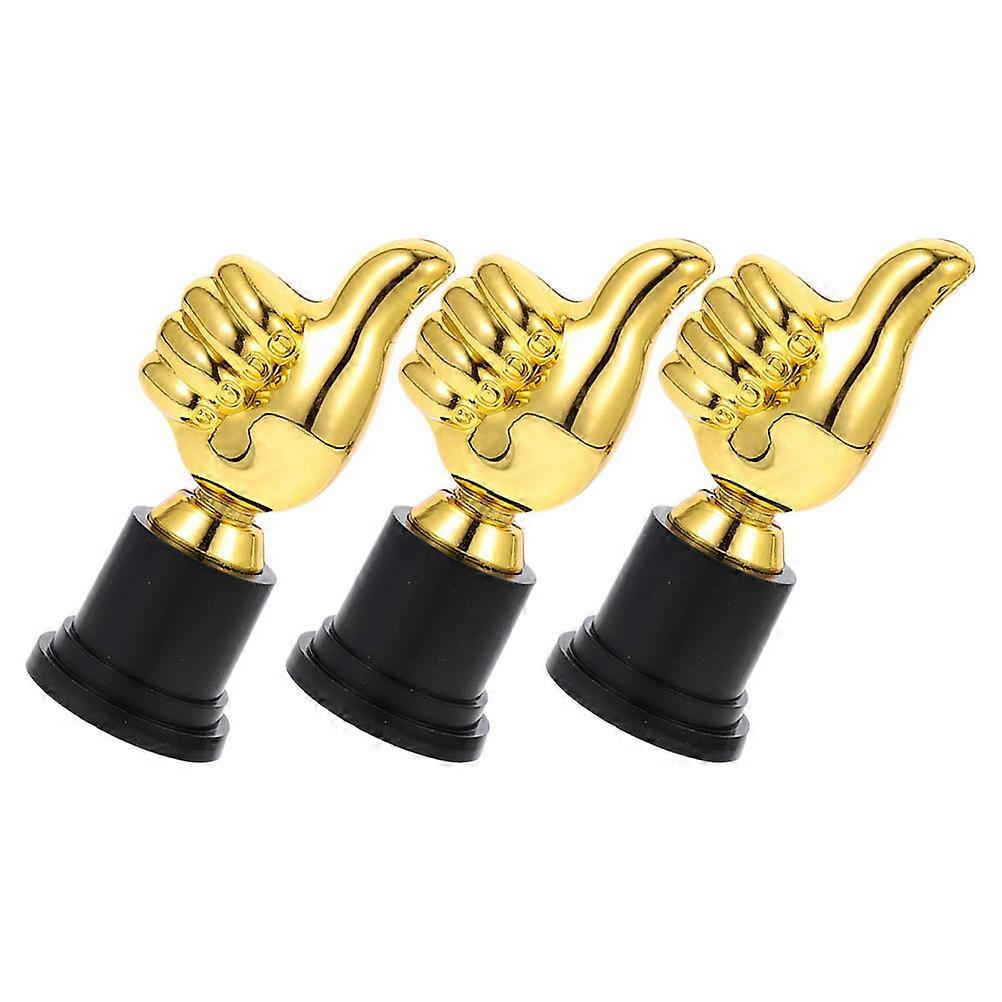 12Pcs Plastic Trophy Model for Kids Thumb Shaped Competition Award