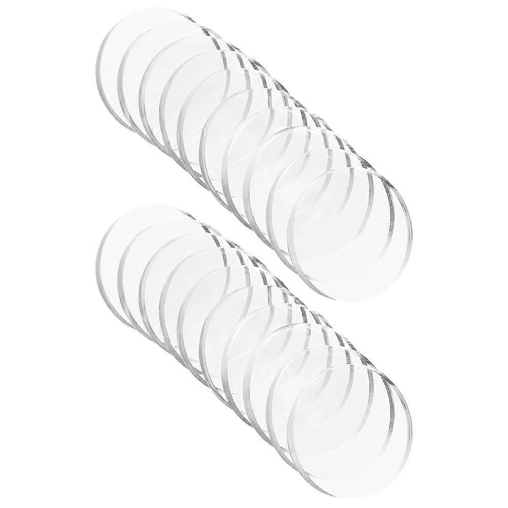 Round Glass Bumper Pads 48 Pcs Transparent Spacers For Furniture Suitable For General Consumers