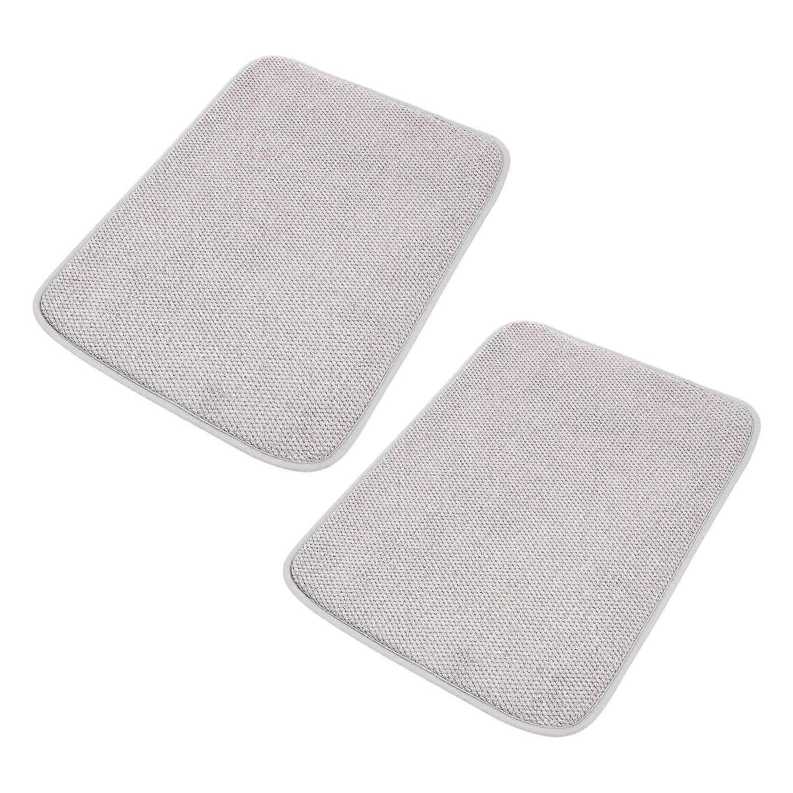 Grey Multi-Function Drying Pad for Kitchen Use 8Pcs Household Dish Mat