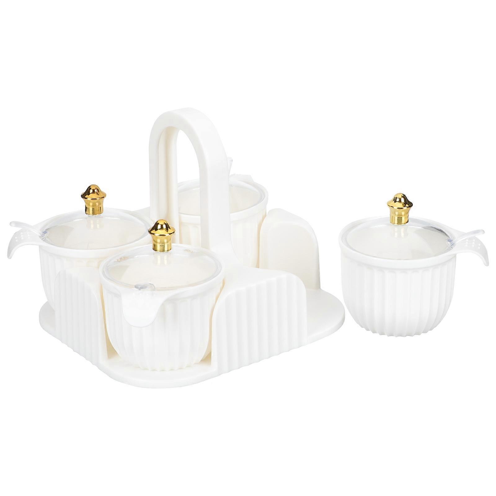 Spice Container Set 1 Set Kitchen Use Handheld Organizer 6.5X6.5X2.4In Rectangular Easy Set