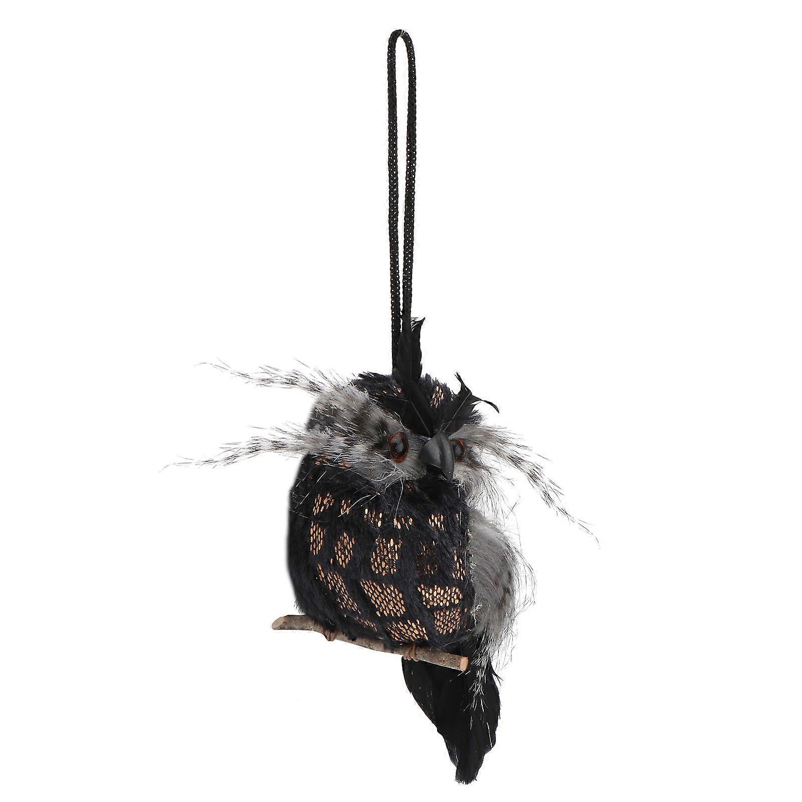 Hand Decoration Owl Model Simulation 2Pcs