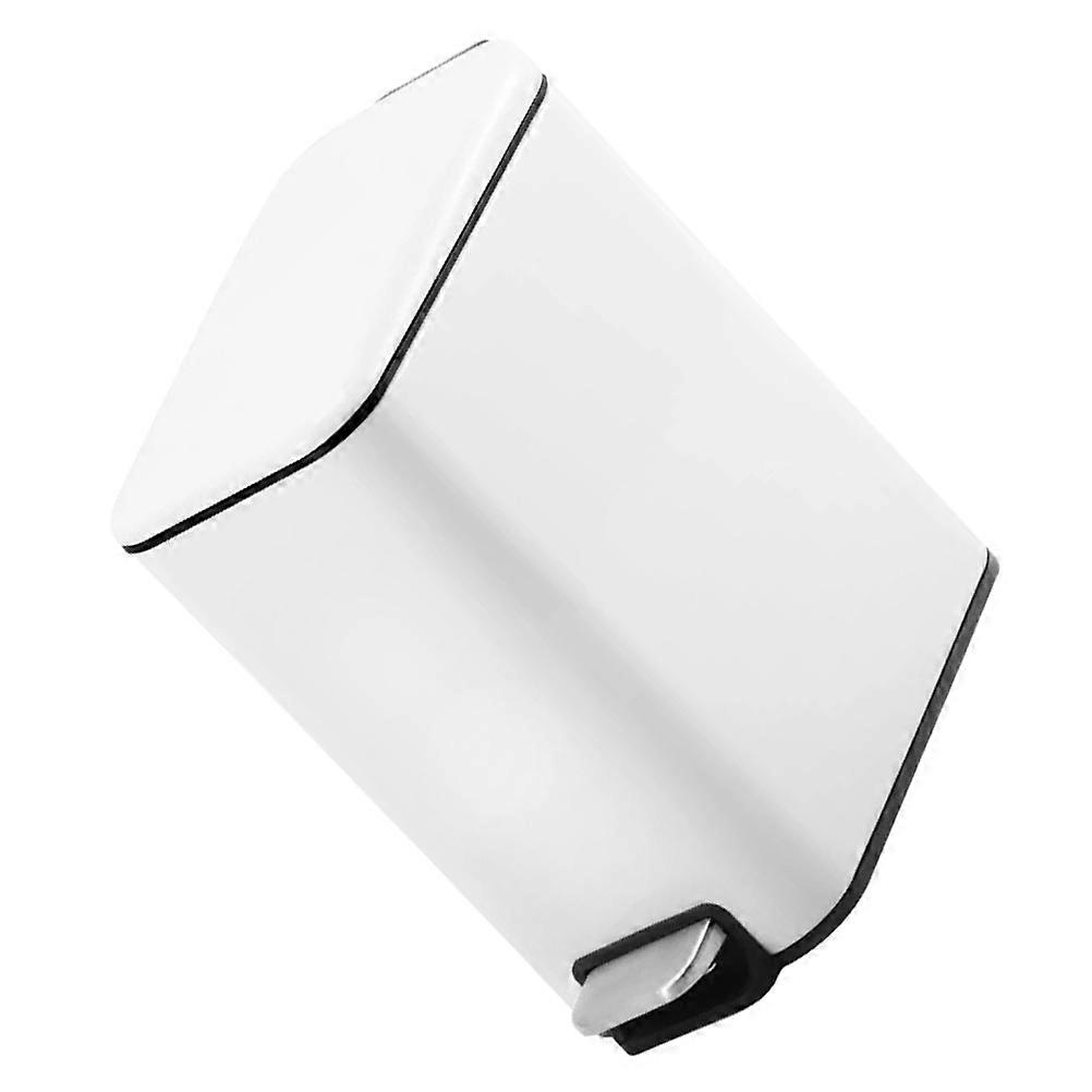 Foot Pedal Trash Bucket 2Pcs Home Accessory Simple Design Waterproof Rectangular Convenient Waste Storage