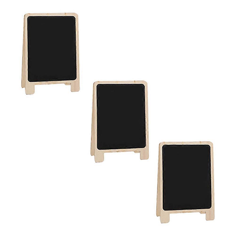Wooden Standing Blackboards for Message 6Pcs Black