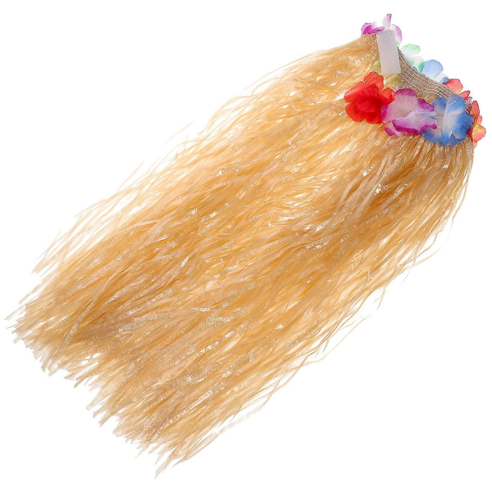 Hula Skirt Multi Plastic Party Costume for Decor 4Pcs Performance