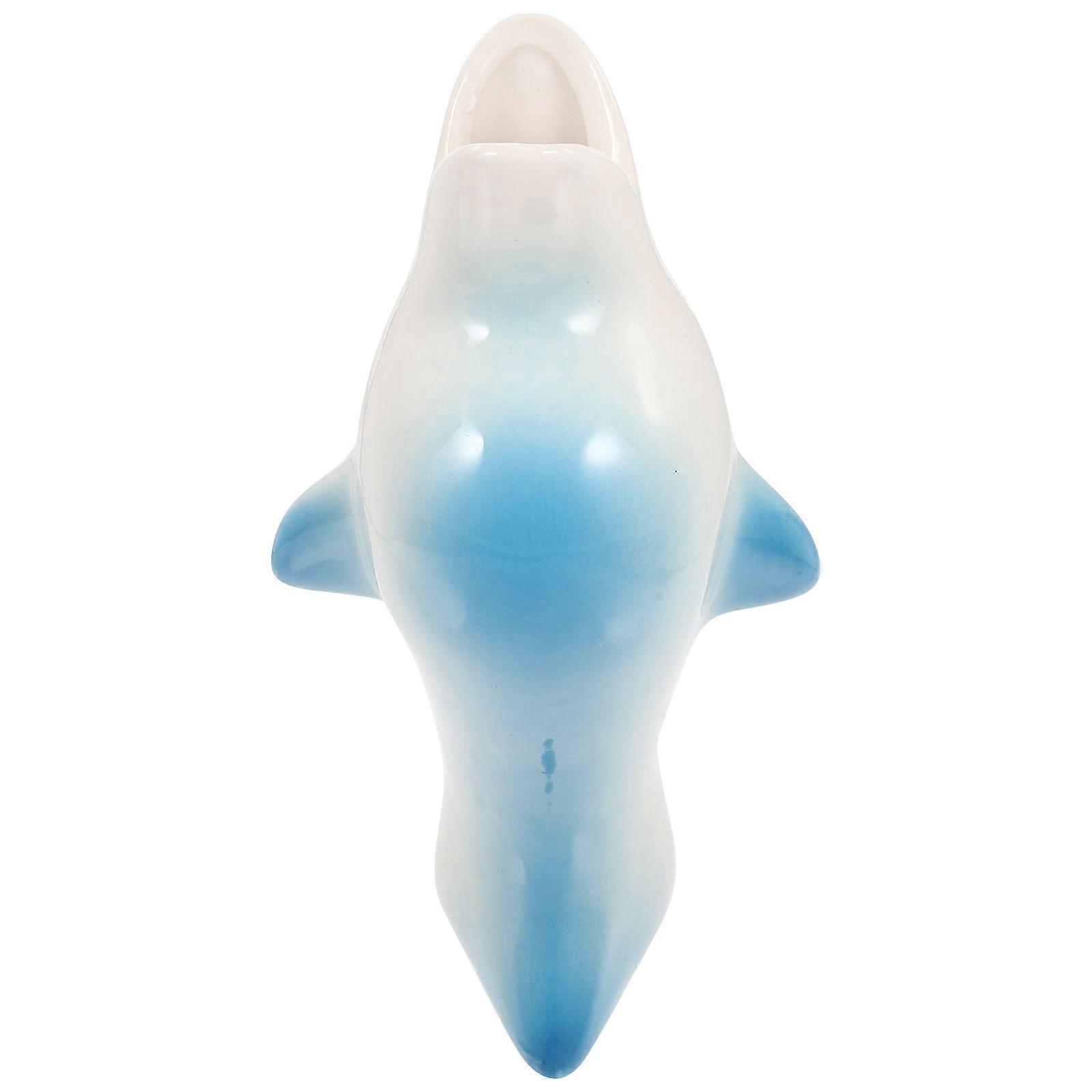 Ceramic Dolphin Shape Flower Vase for Home Decoration 5Pcs