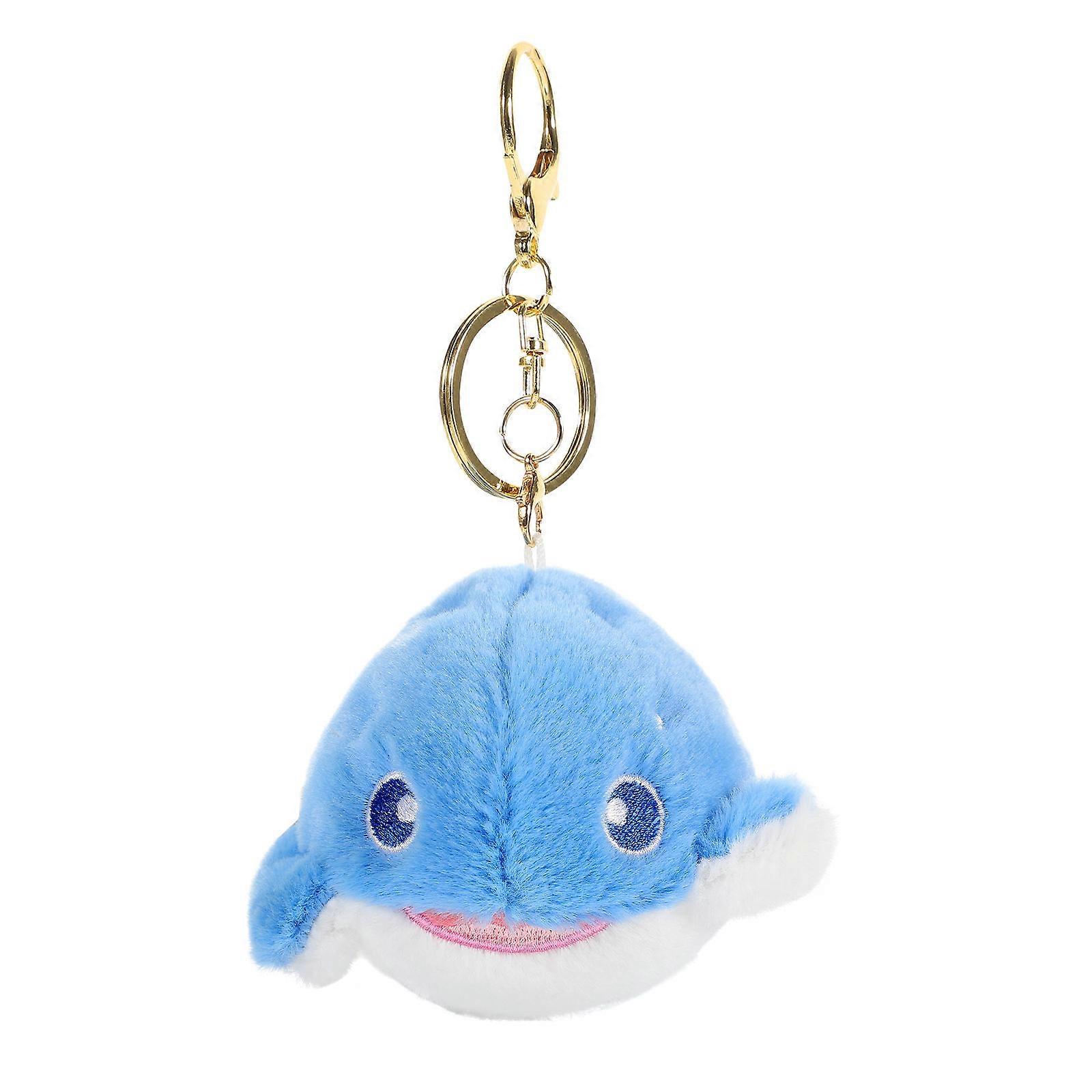Cute Fish Keychain Plush Fish Pendant for Hanging Keys Multi Color