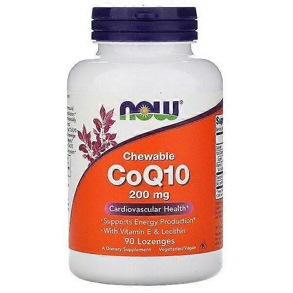 Now Foods, CoQ10 Chewable, 200 mg, 90 Lozenges