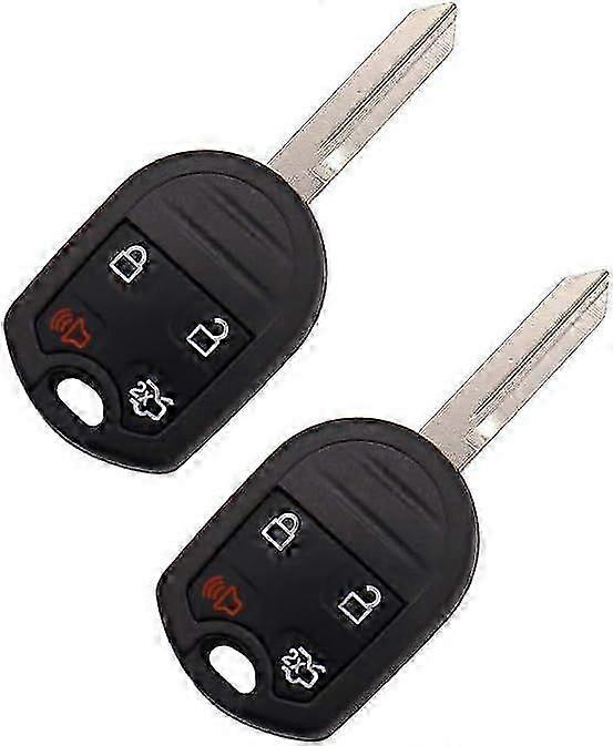 2pack Car Key Fob Keyless Entry Remote 2007-2012 For Ford Fusion, 2013 For