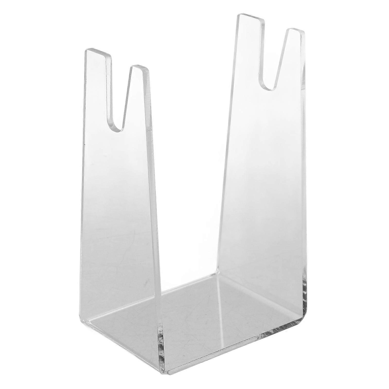 Transparent Table Tennis Racket Base Storage Solution For Indoor Use Size 5.11X3.34X2.36In Function Support 2Pcs