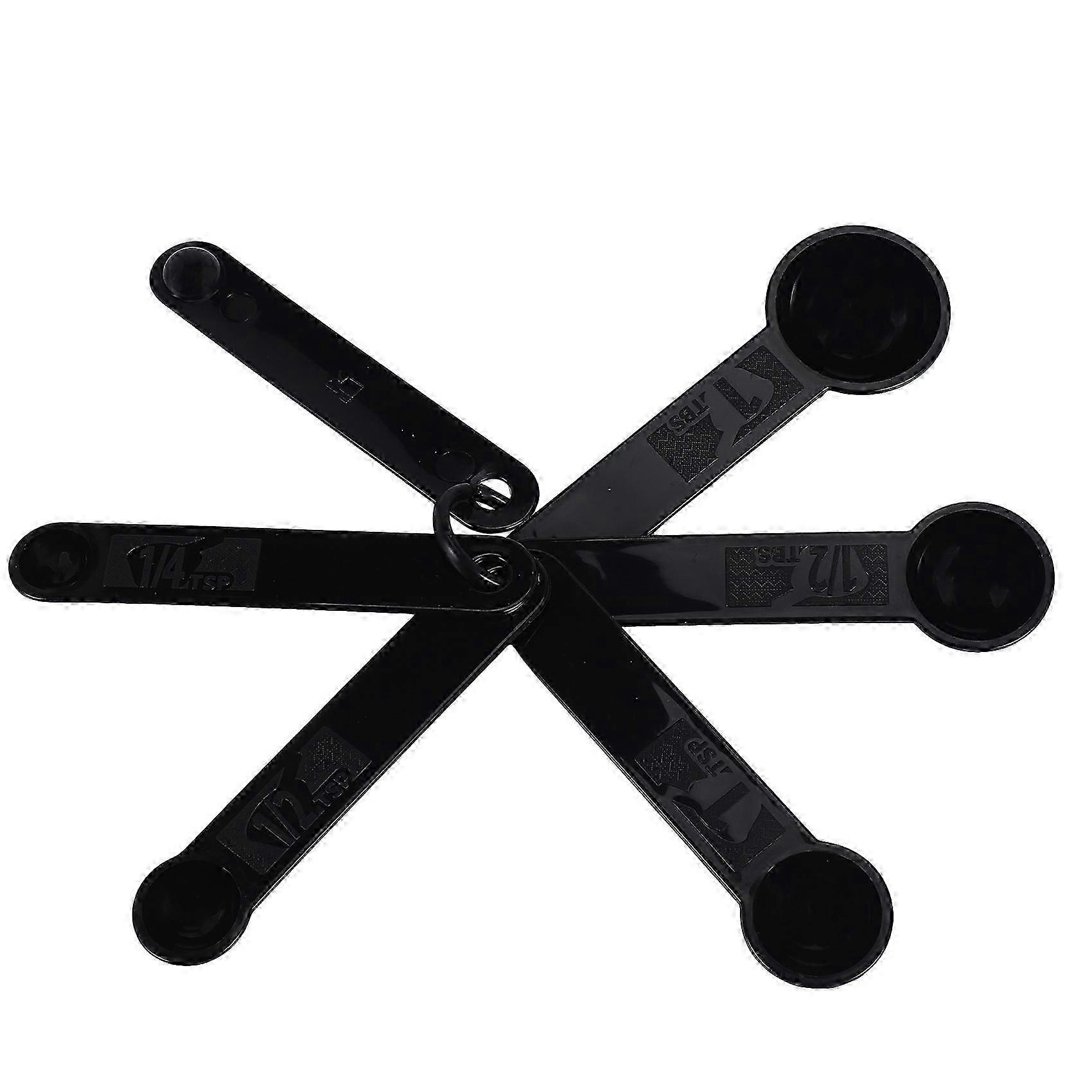 Plastic measuring scoops 1/8 tsp to 1 tbsp set of 6