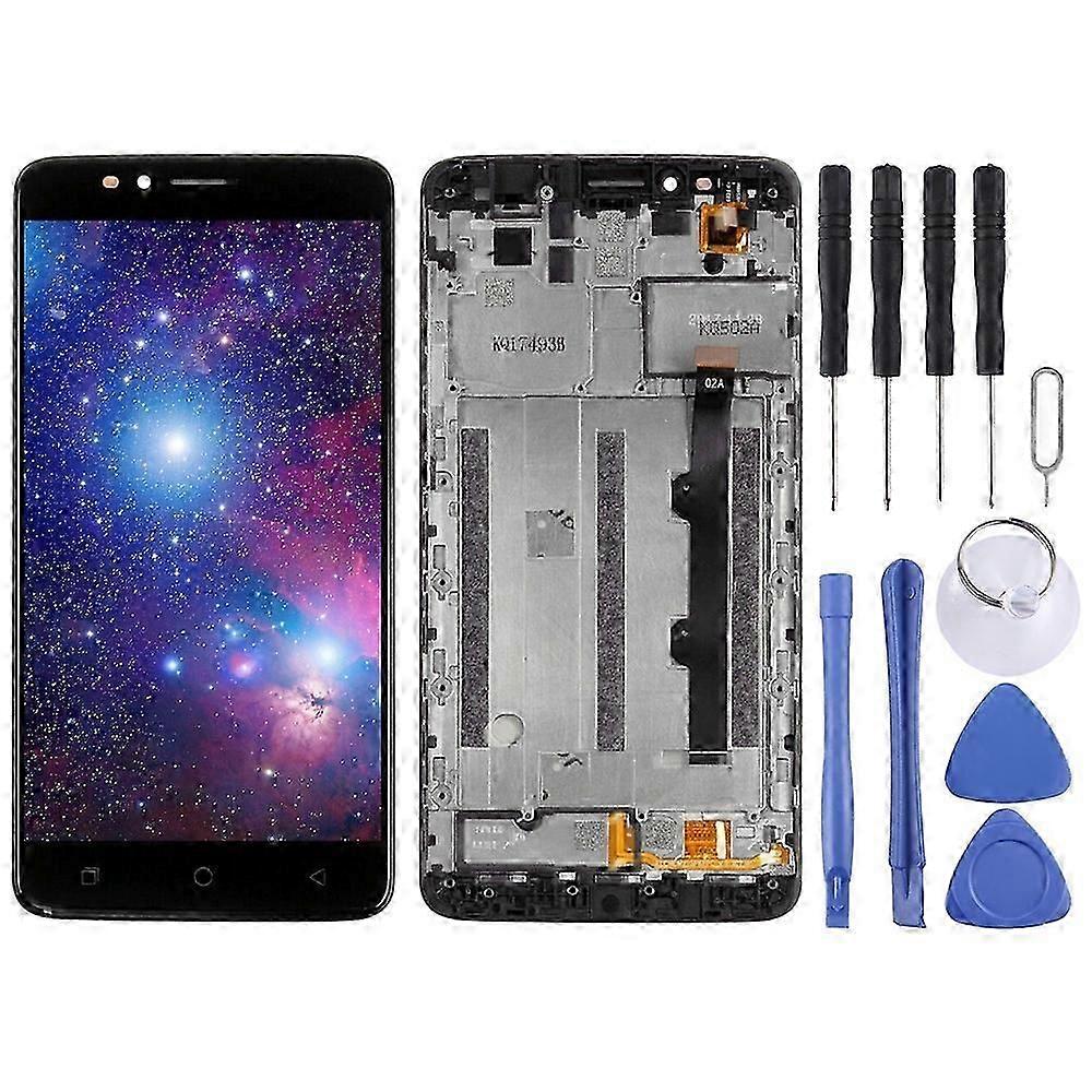 Ecran LCD et numériseur ensemble complet avec cadre pour T-Mobile Revvl Plus C3701A (noir)