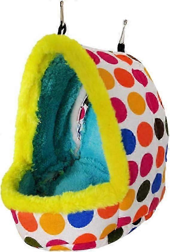 Bird Hanging Hammock Winter Warm Plush Parrot Nest House Bed Plush Pet Cave Swing Bed Hammock Toy