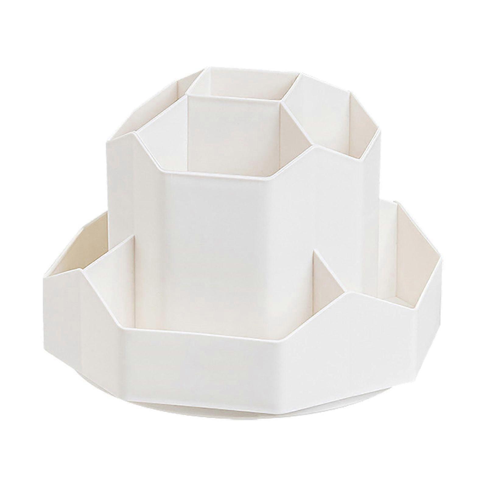 Cute 360 Rotating Desk Organizer, 9-Slot Desktop Storage for Office, School, Home – Compatible with WRXMIJNHGSA