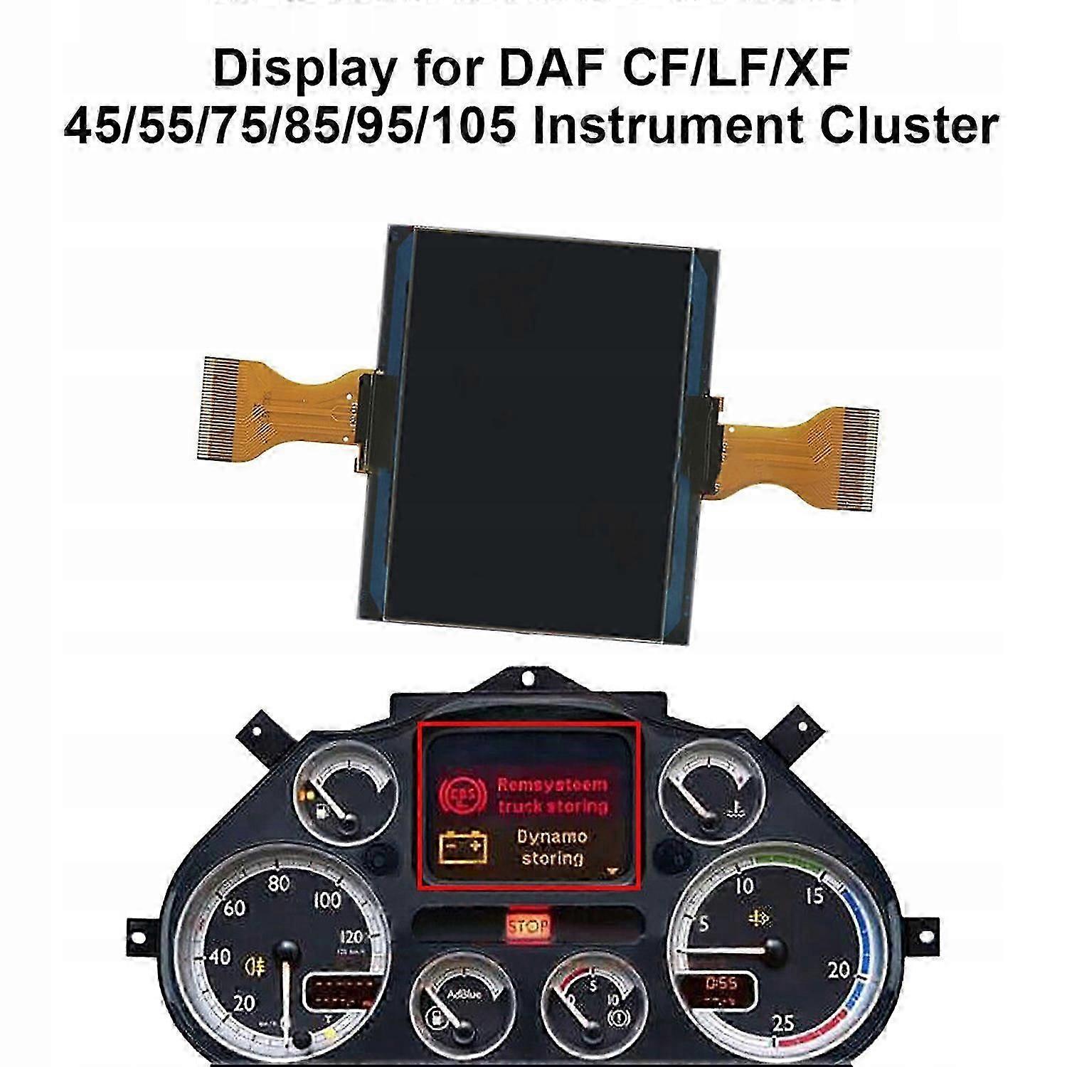 Lcd Display Replacement For Daf Truck Cluster For Lf/ Cf/ Xf 45/55/75/85