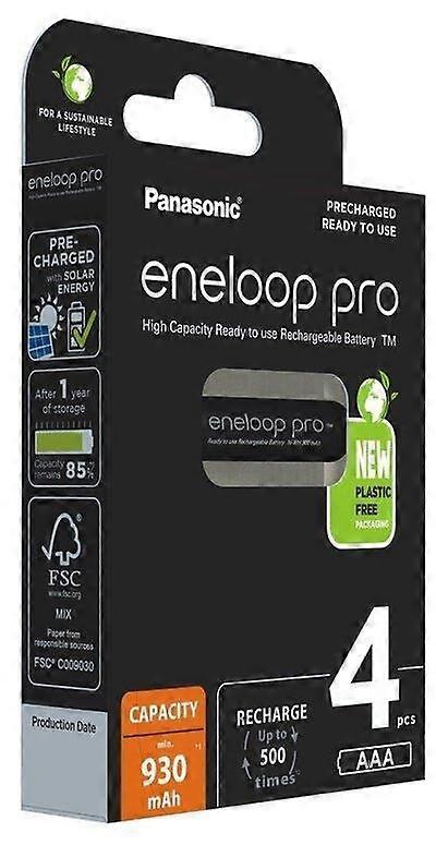 Επαναφορτιζόμενες Μπαταρίες Panasonic Eneloop Pro Aaa 930 Mah 4 Szt (bk-4hcde/4cp)