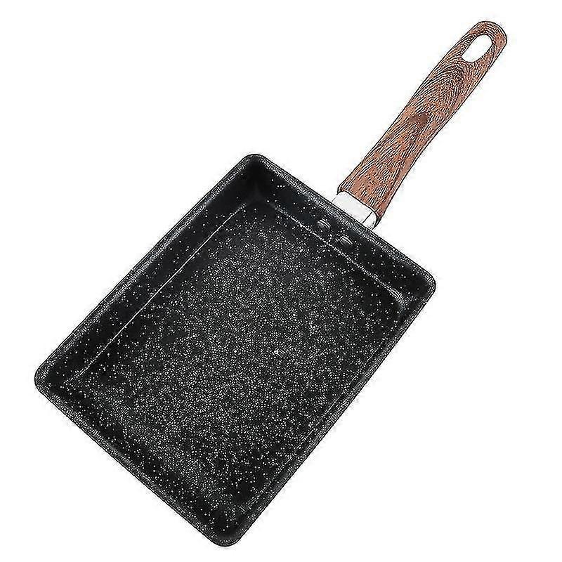 Padella piccola in stile giapponese, antiaderente, in pietra Maifan, quadrata