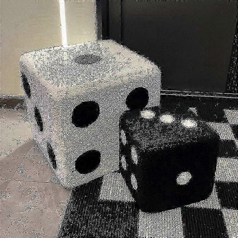 2025 Dice Shaped Stool Seat Chairs Square Plush Seat Footstool Seat Rest Stool Home Decor