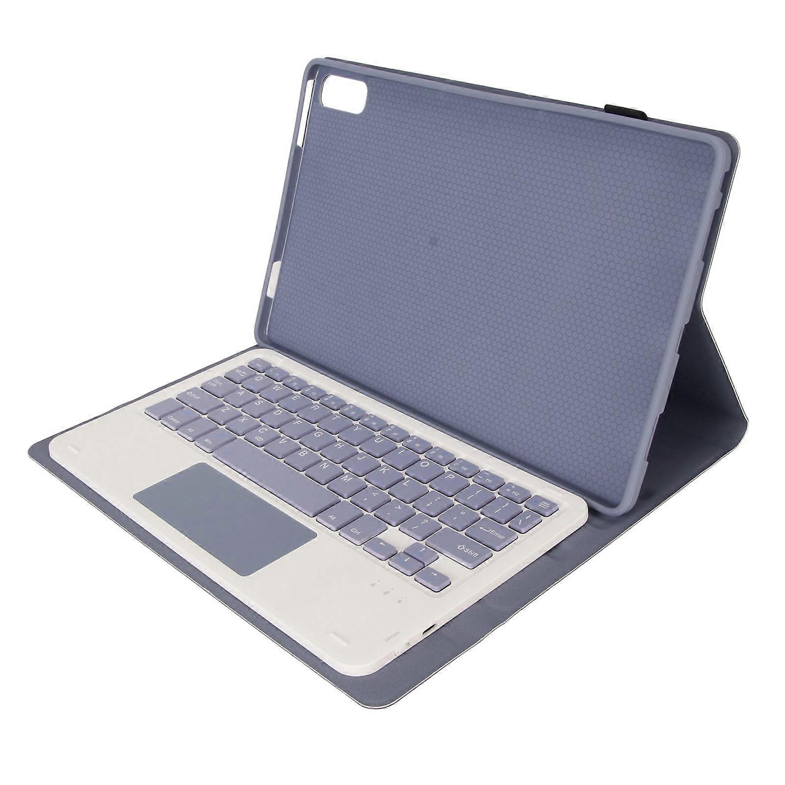 Tablet Keyboard BT Magnetic Case Pencil Holder Precise Cutout Wireless Keyboard for Tab P11 2nd Gen Pad Plus 2023 11.5in Purple 