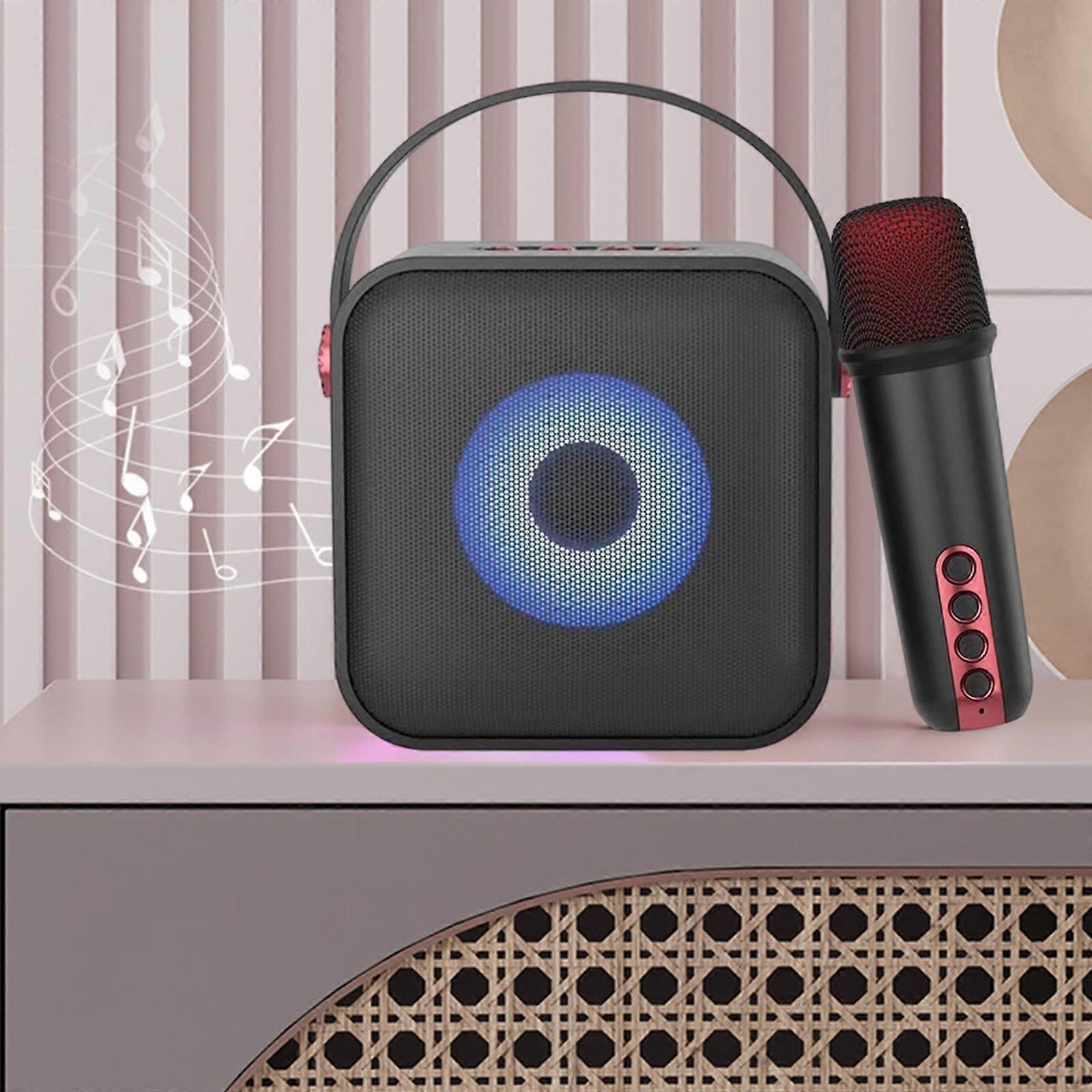 Wireless Microphone for Home Audio Karaoke, Bluetooth 5.3 Rechargeable PA System, Portable Speaker with Subwoofer