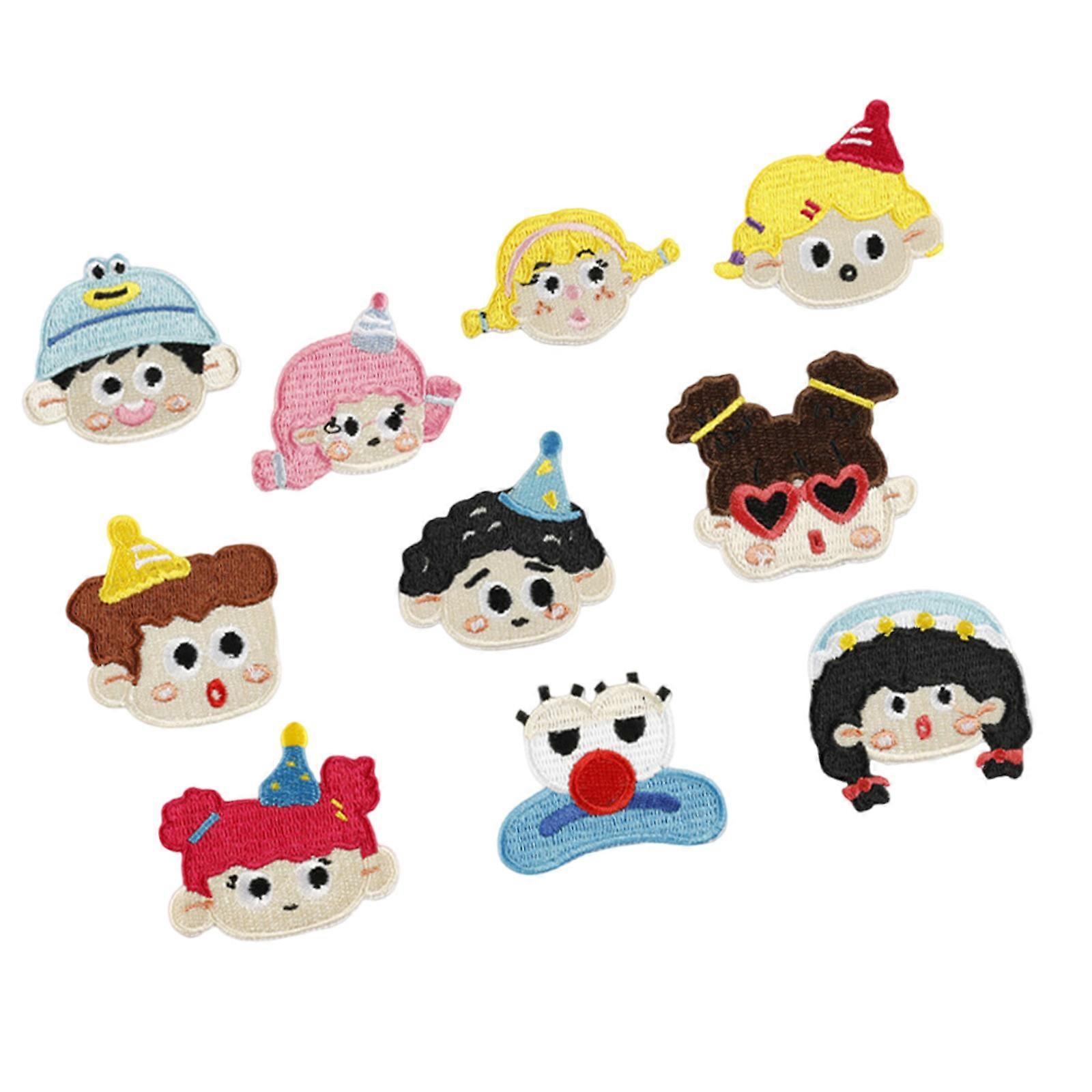 No Sew Fabric Patches Pack Of 10 Reusable Iron On Transfers For Customizing Clothes Quick 5 Second Application Multicolor