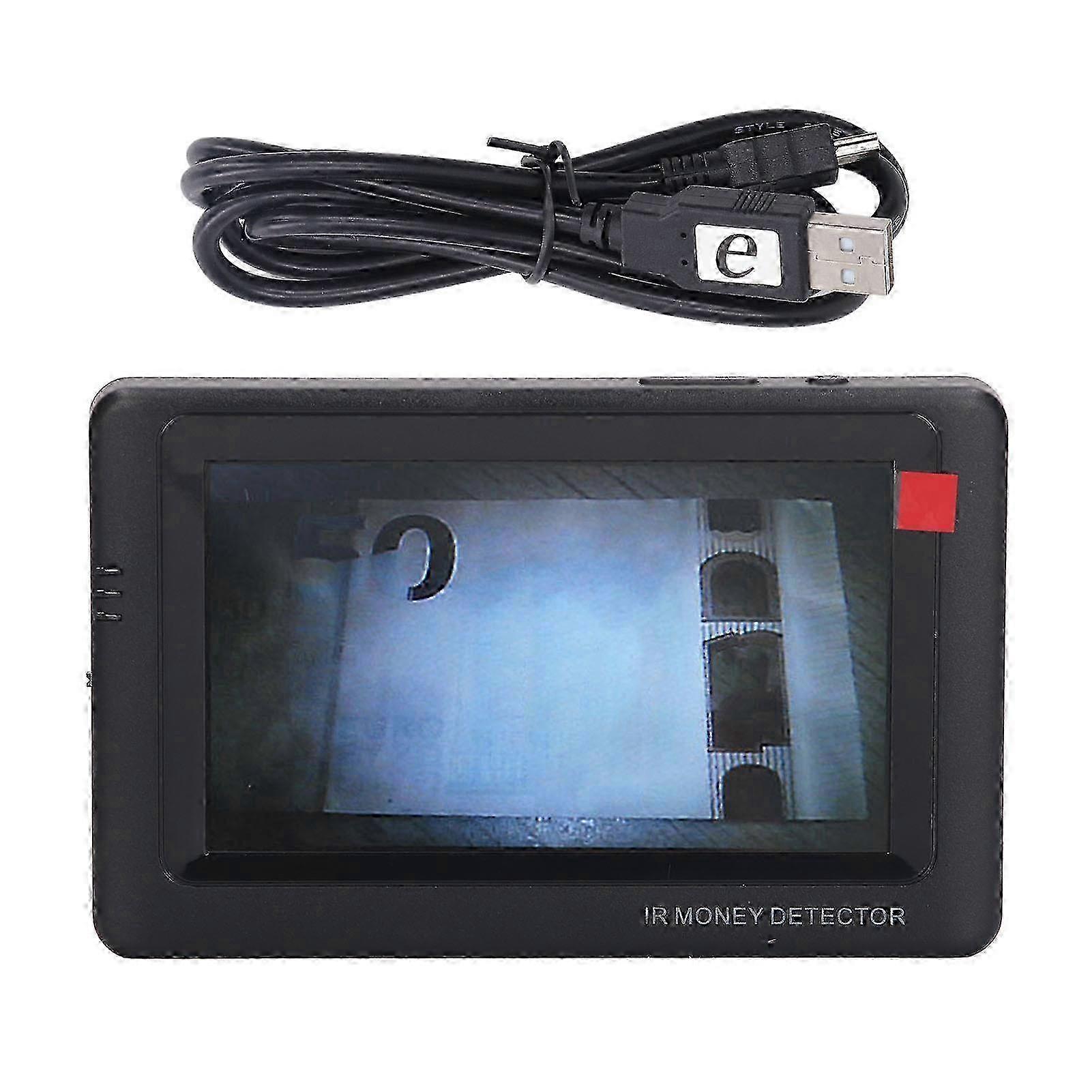 Money Detector Machine for Euro, Dollar, Russian Ruble Banknotes - Handheld Counterfeit Bill Identifier