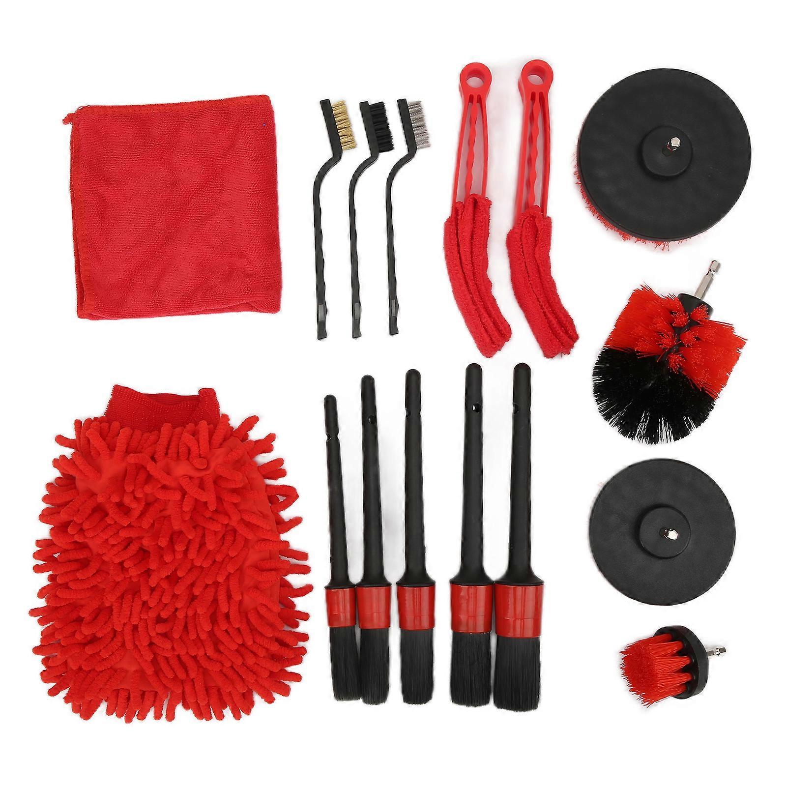 Drill brush set for exhaust cleaning with 16PCS accessories