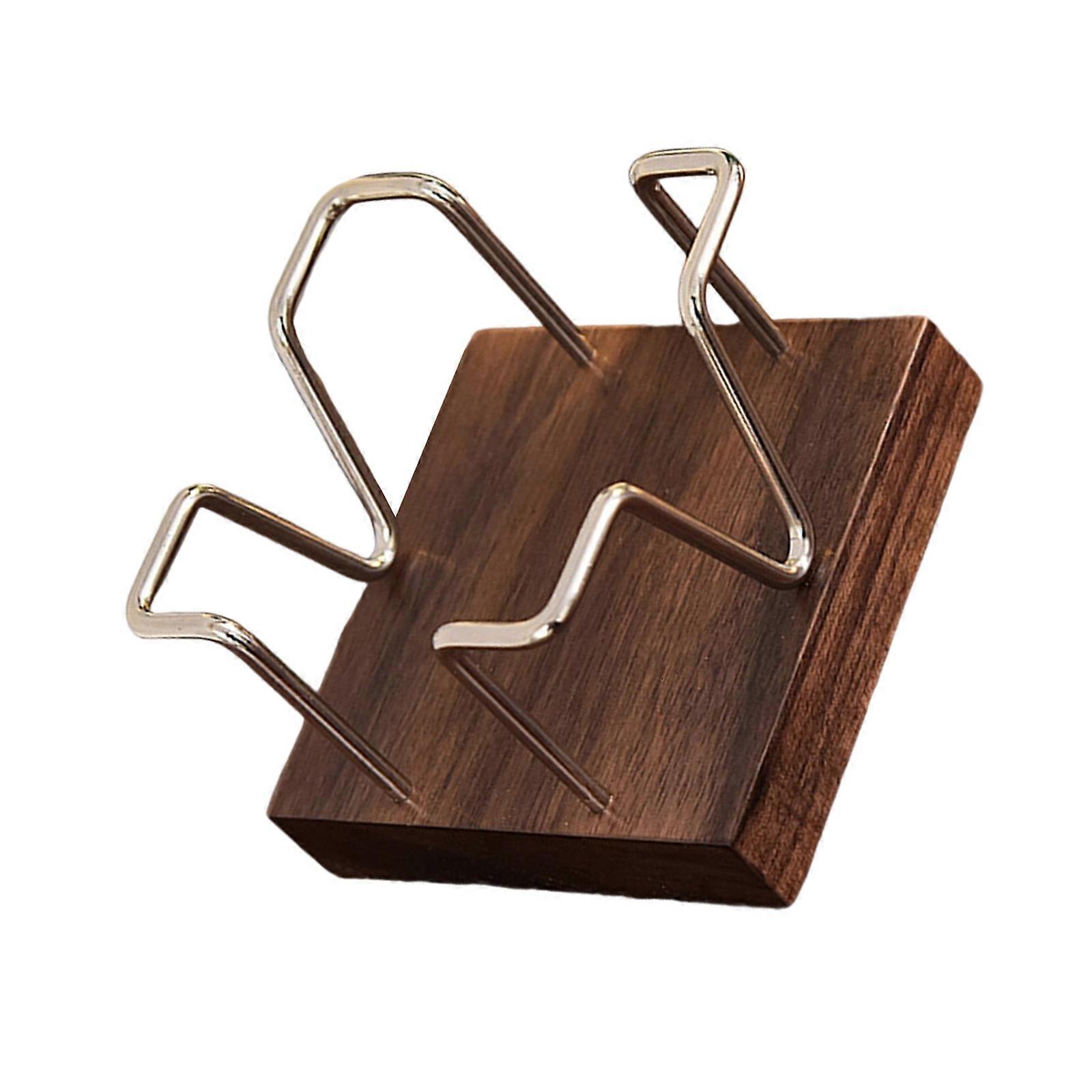 Note Storage Box with Wood Base Memo Pad Block Box Desk Note Organizers Memo Paper Stand Memo Pad Box For Office Desk  Silver