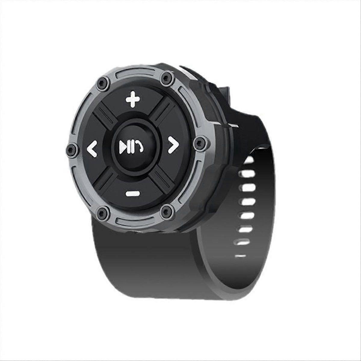 Car Steering Wheel Control 5 Keys Bluetooth Remote Button Waterproof Motorcycle Handlebar Media Con