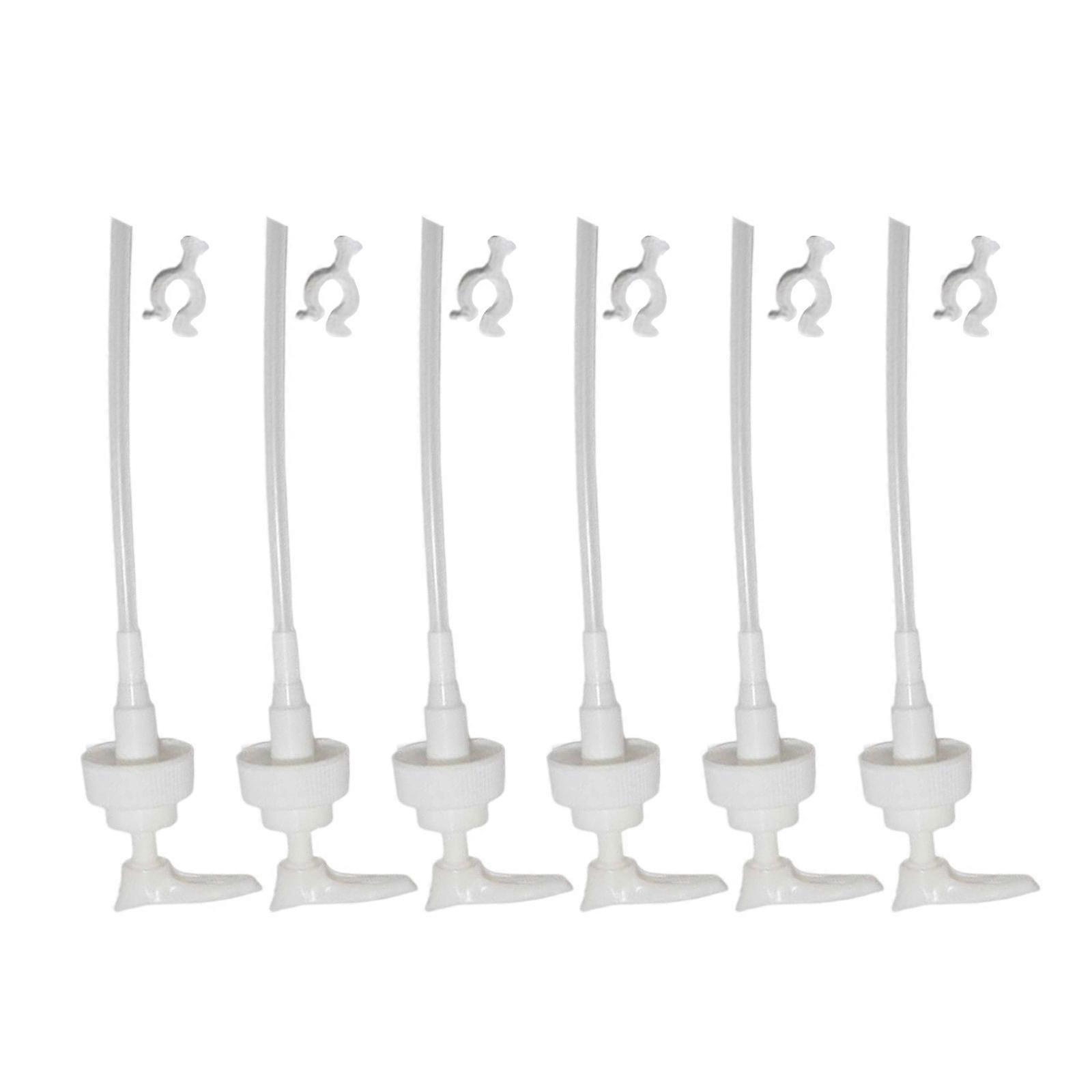 Plastic Pump Dispenser Set for Container Openings Anti Siphons Chamber Lockables Head for Lotions Sanitizer Storage Multicolor