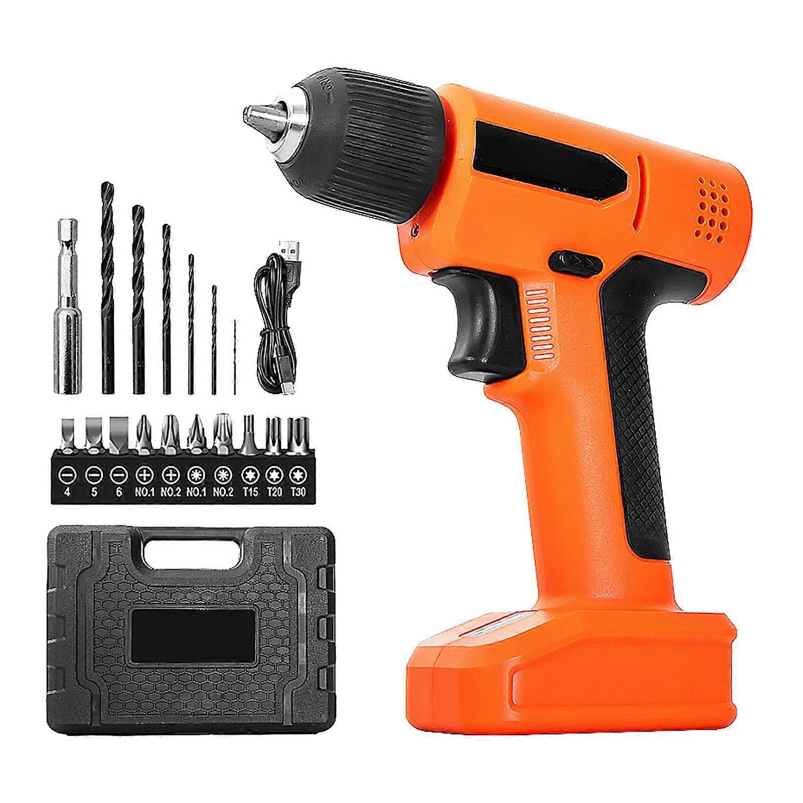Electric Screwdriver PH0PH2 Bit Compatibility, Rechargeable Lithium Battery, Lightweight Ergonomic Design For Projects