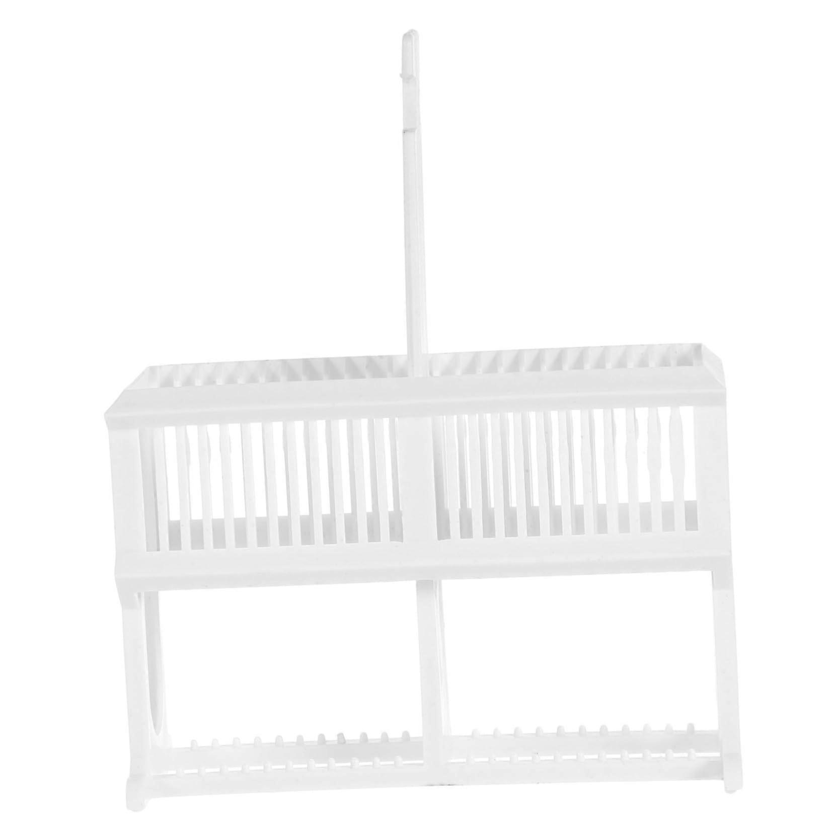 Plastic Microscope Slides Rack For Lab And School Use, Reusable Slide Organizer, Staining And Storage Holder