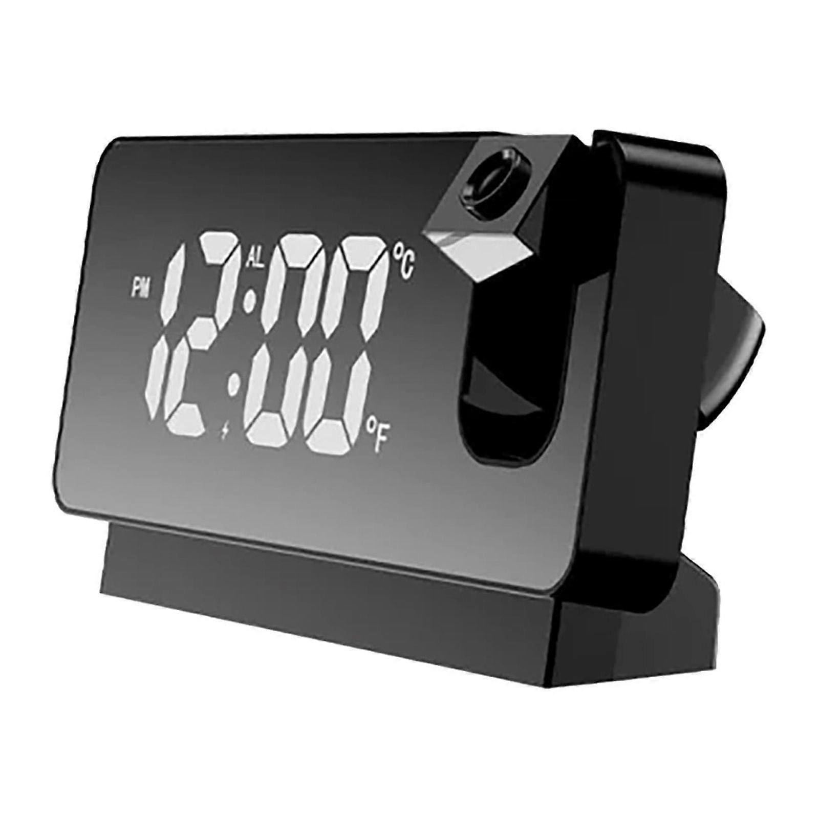 Giyblacko ClockProjection Digital Alarm Clock For Bedroom LED Alarm Clock For Bedrooms With USB Charger Port Alarm Clock
