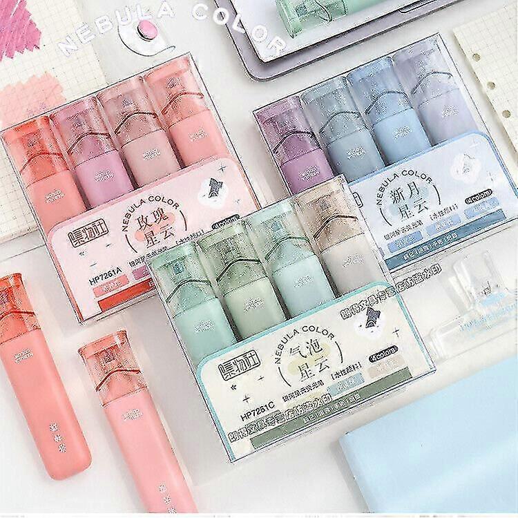 Shimmer Markers Set, Glitter Markers Flexible Nebula Color Glitter Highlighter