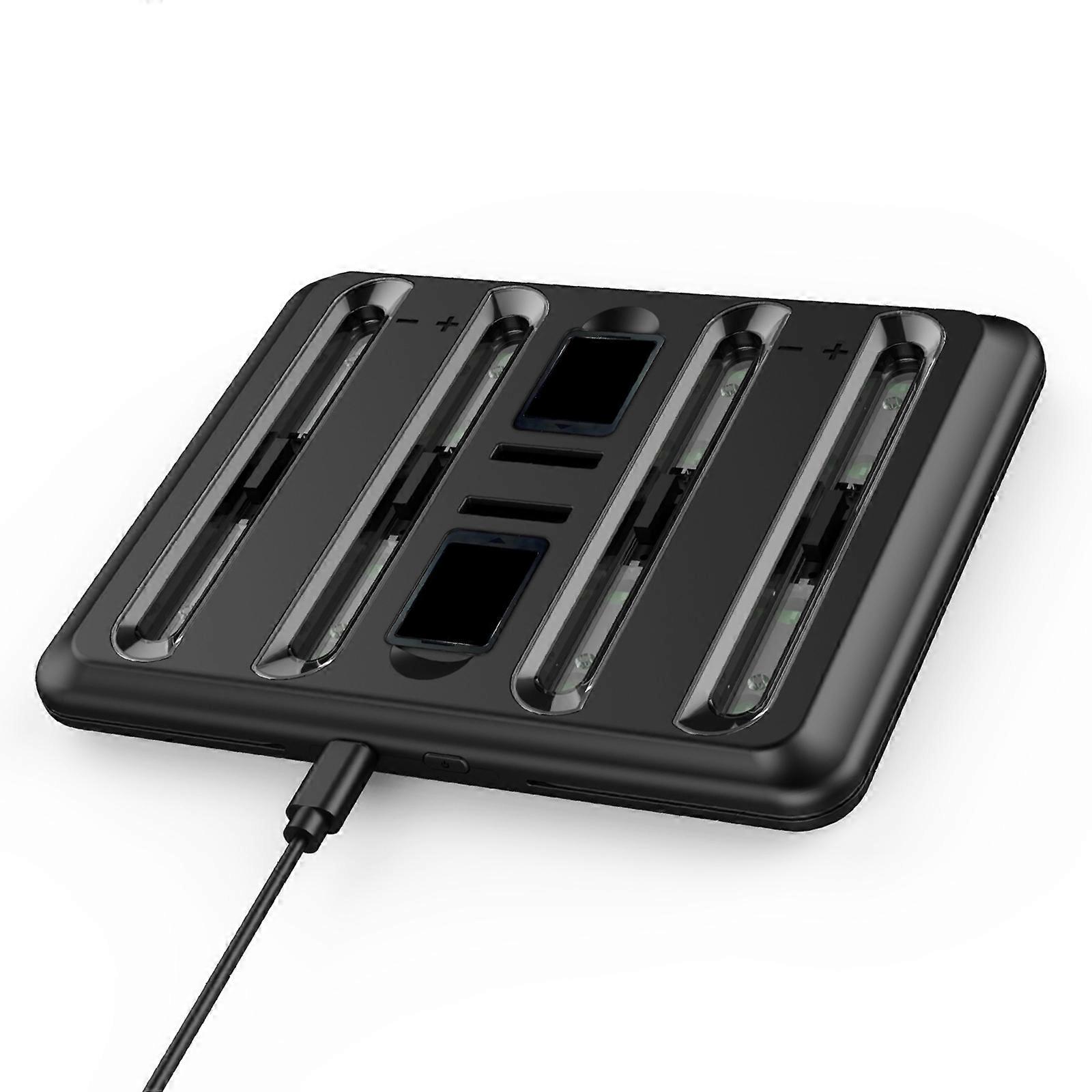 Replacement Game Controller Charging Station 4 in 1 with LED Light Charging Cable Charging Dock for Game Controller Multicolor