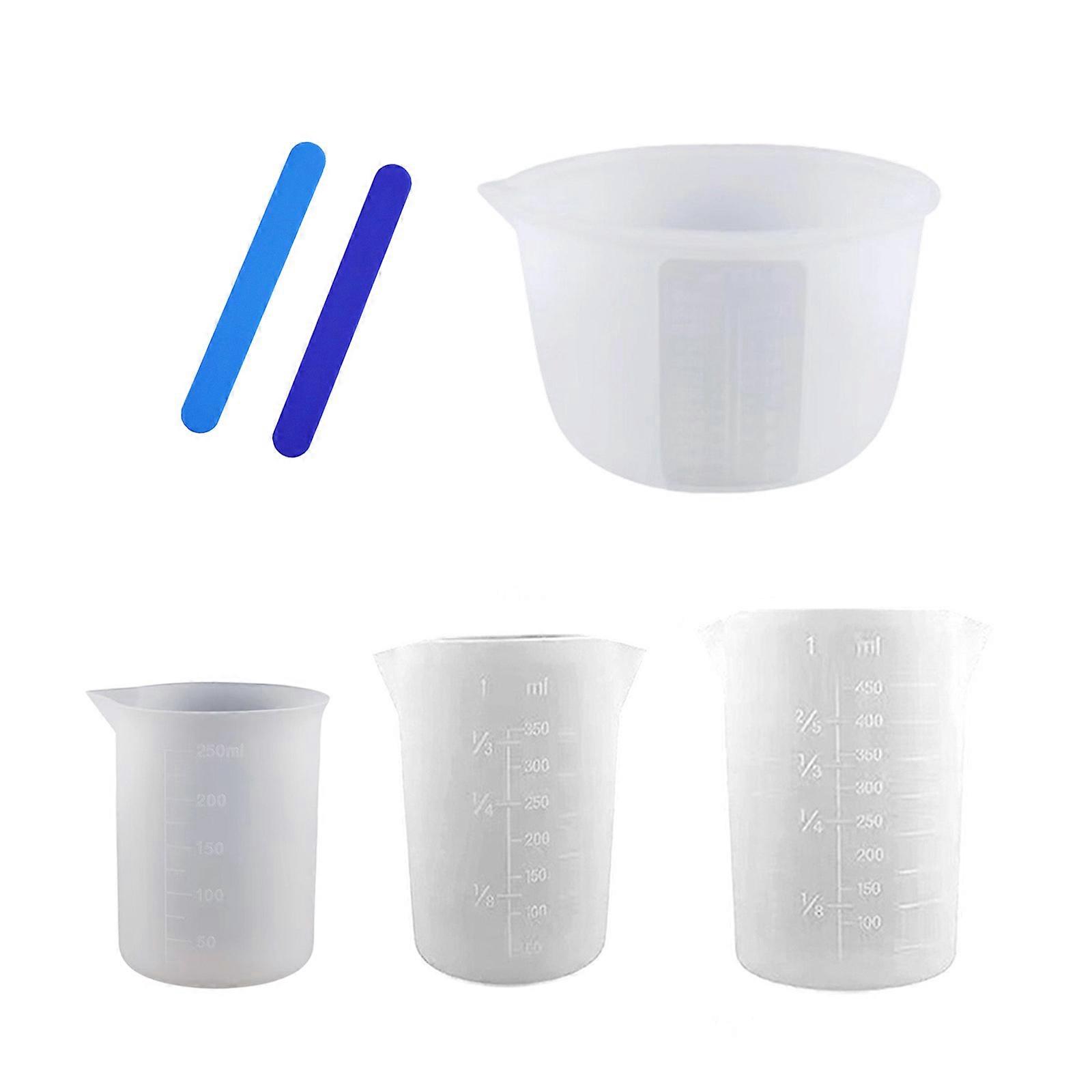 Multipurpose Graduated Silicone Cup Foldable Design Precise Measurement DIY Scale Silicone Cup For Baking Mixing Multicolor