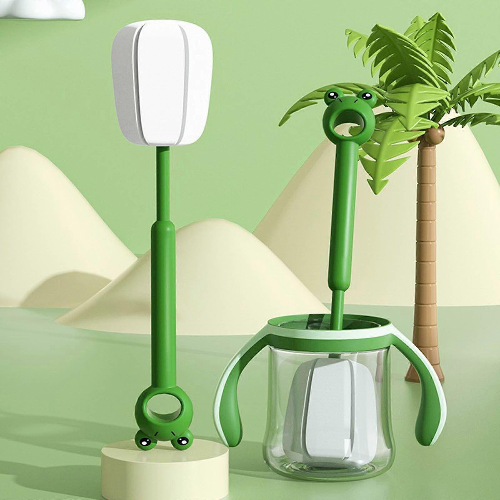 YiFudd Sponge Bottle Brush Soft And Easy To Clean, Baby Bottle Sponge Brush Can Effectively The Stain On The Bottom Of The Cup