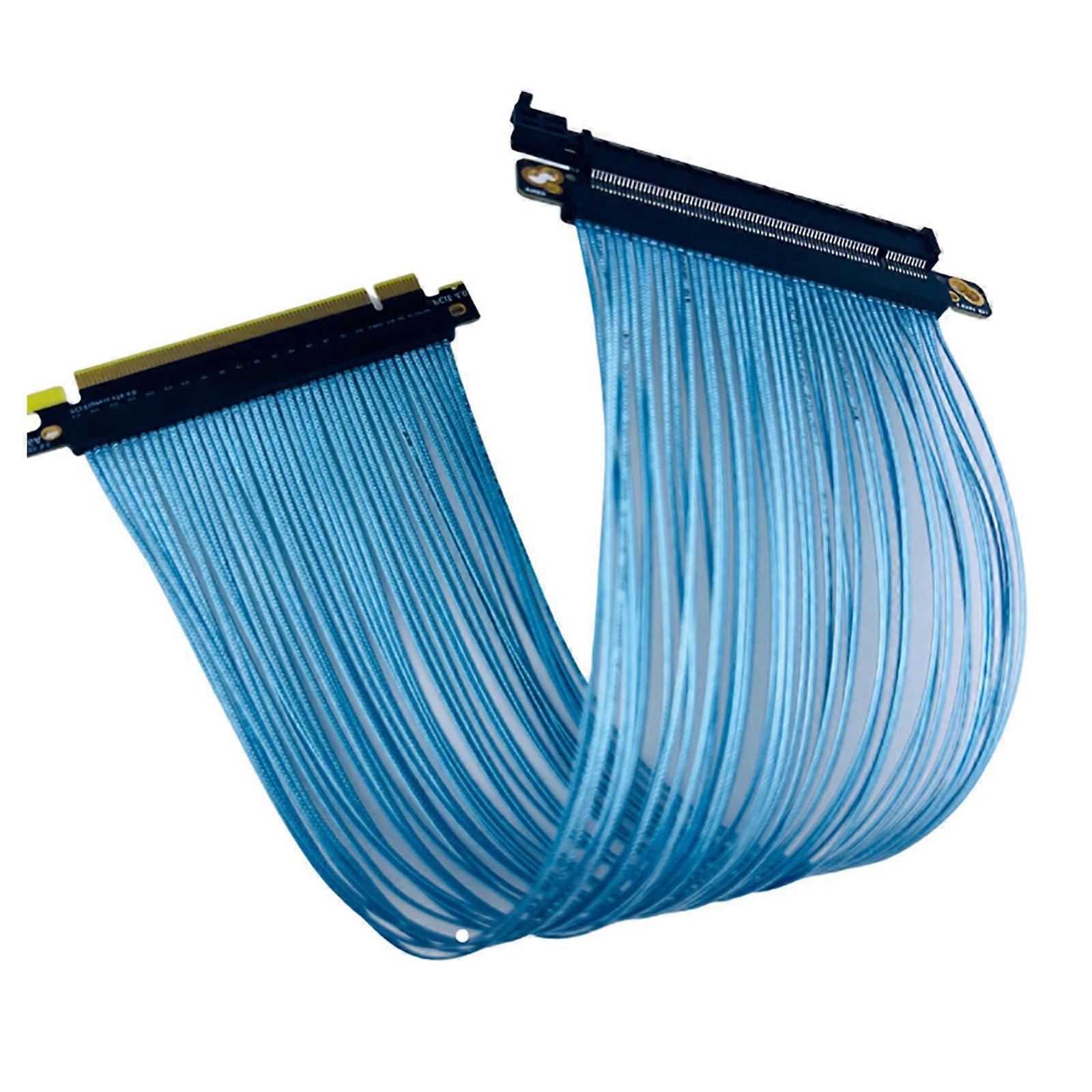 Flexible PCIe4.0 X16 Risers Cable GPU Extension Cord 32GB/s Bandwidth Compatible for AI Server 3090 Card GPU Cable Multicolor