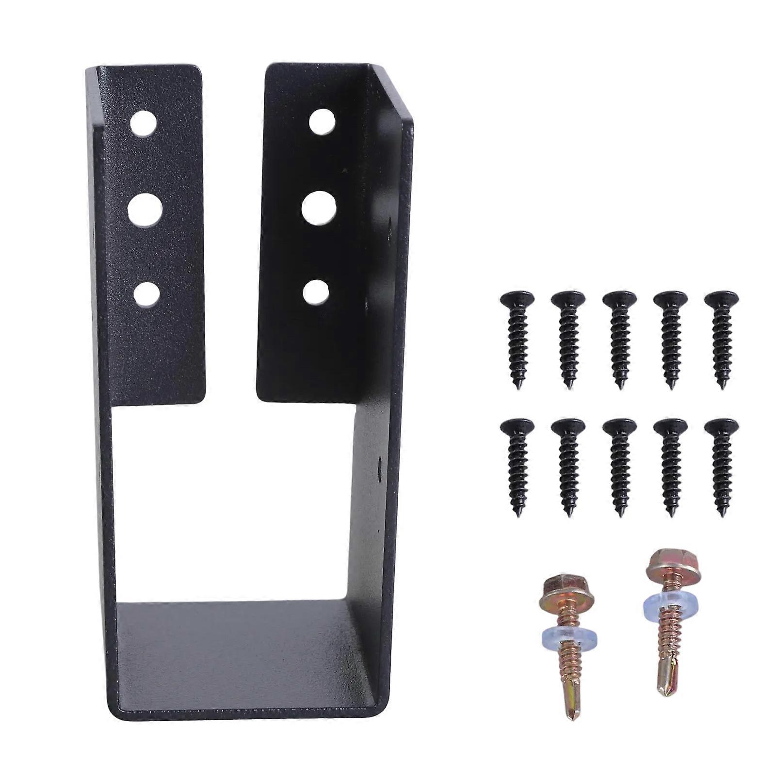 Reinforced Adjustable Deck Post Base Brackets for Strong Support in Various Construction Needs and Outdoor Projects Multicolor