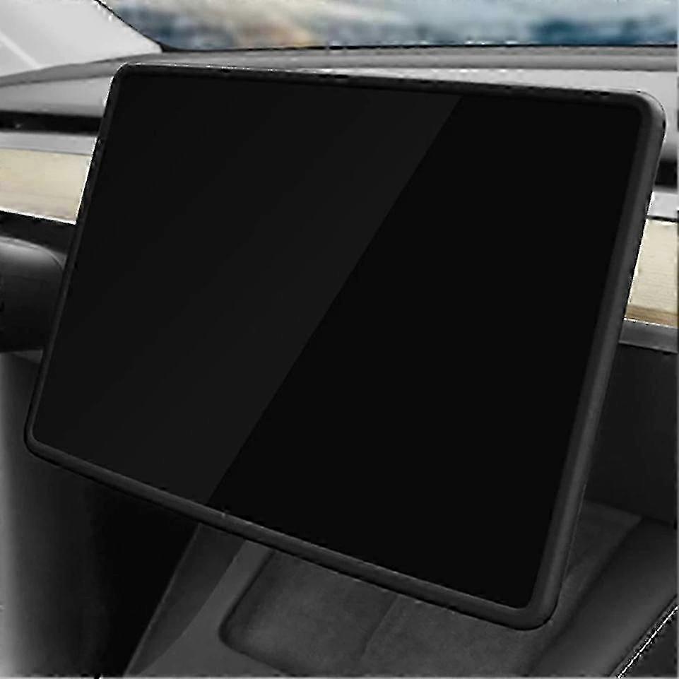 Silicone Screen Protective Frame for Central Control Navigation Screen, Compatible with Certain Brand Model 3/Y, Car Accessories Motor Vehic