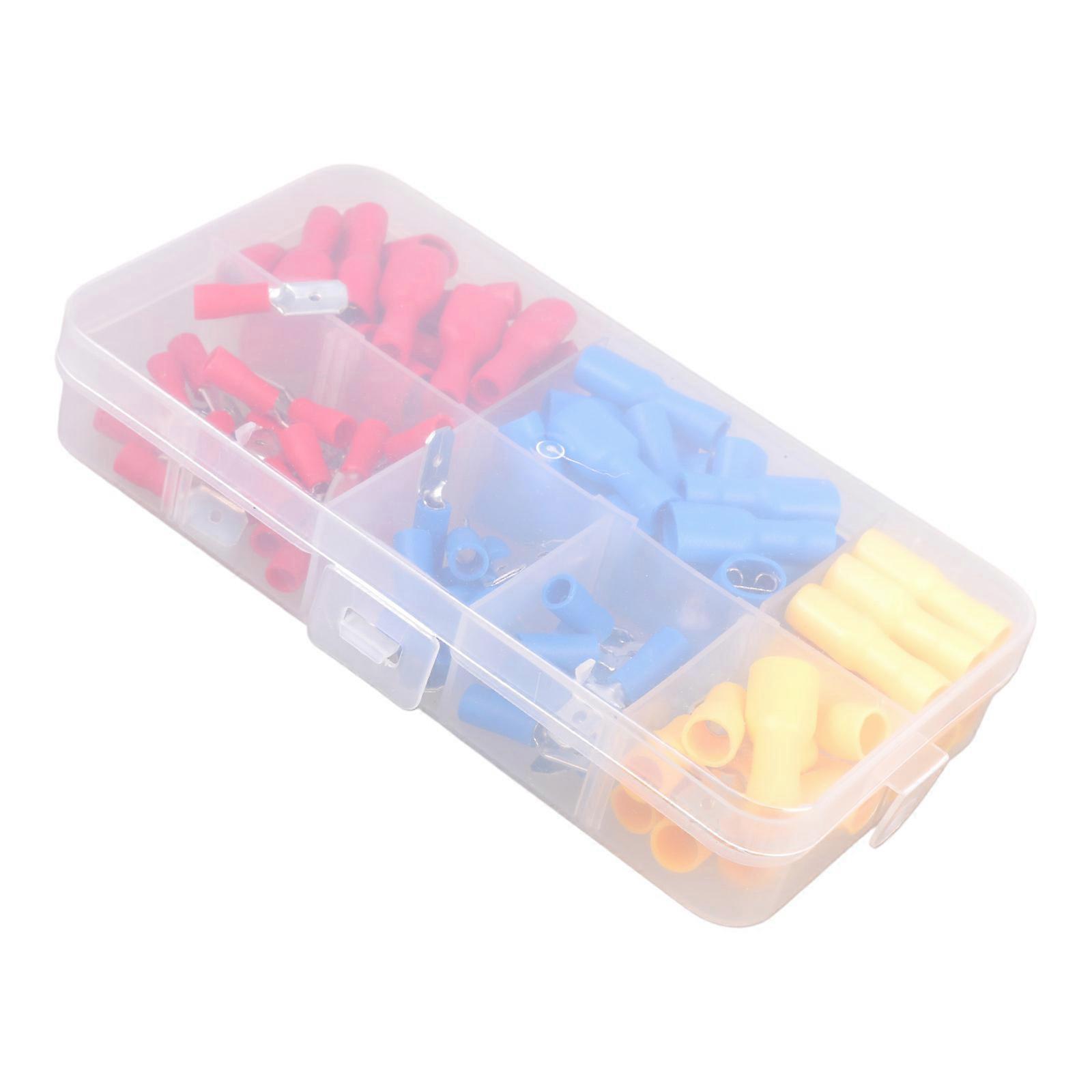 100PCS High Crimp Connectors for Repeated Plugging in Digital Cables and Devices Multicolor