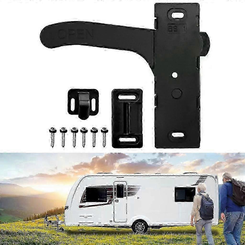 Universal Motorhome RV Trailer Screen Door Latch Handle Kit Left/Right Open