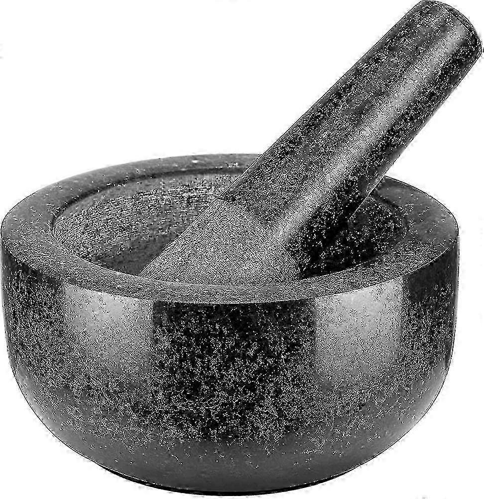 Natural Granite Solid Stone Mortar And Pestle Diameter-16cm Easy To Clean