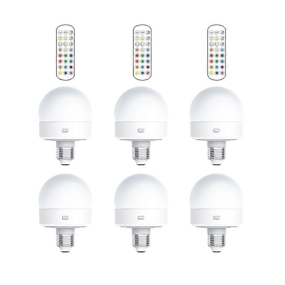 Smart LED Light Bulb E26 Remote Control App Adjustable 16M Colors Dimmable RGB CW Energy Saving For Home Office