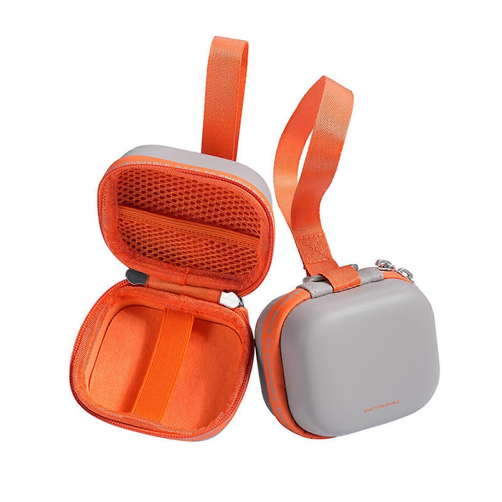 Strong Camera Case Protective Cover Digital Camera Holder Fabric Texture for Travel Portable Fleece Interior Immediate  Gray