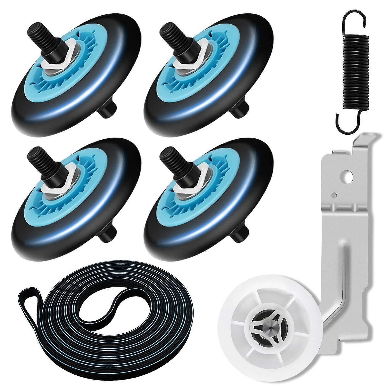 Dryer Belt Wheel Drum Replacement Package Includes Spring Screw And Installation Guide For Consistent Models Multicolor