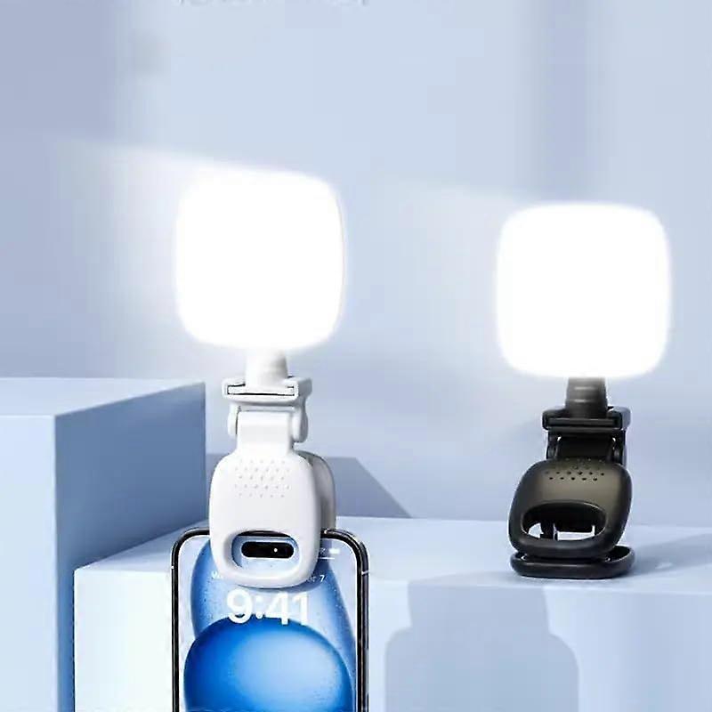 Mini LED Light for Phone, Camera & Laptop - Clip-On Portable Selfie Light, USB Rechargeable