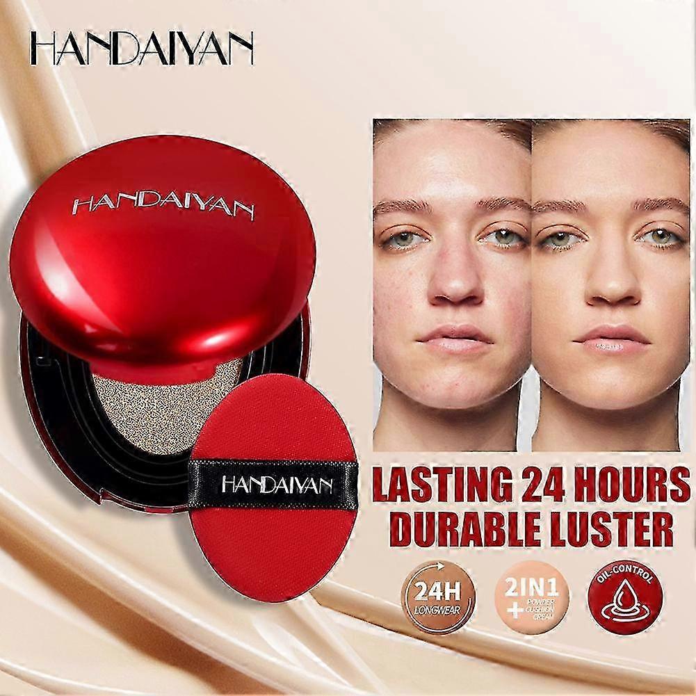 Red Cushion Foundation 6g Buildable Coverage Lightweight Liquid Formula Long Lasting Luminous Finish Moisturizing Natural Ingredients