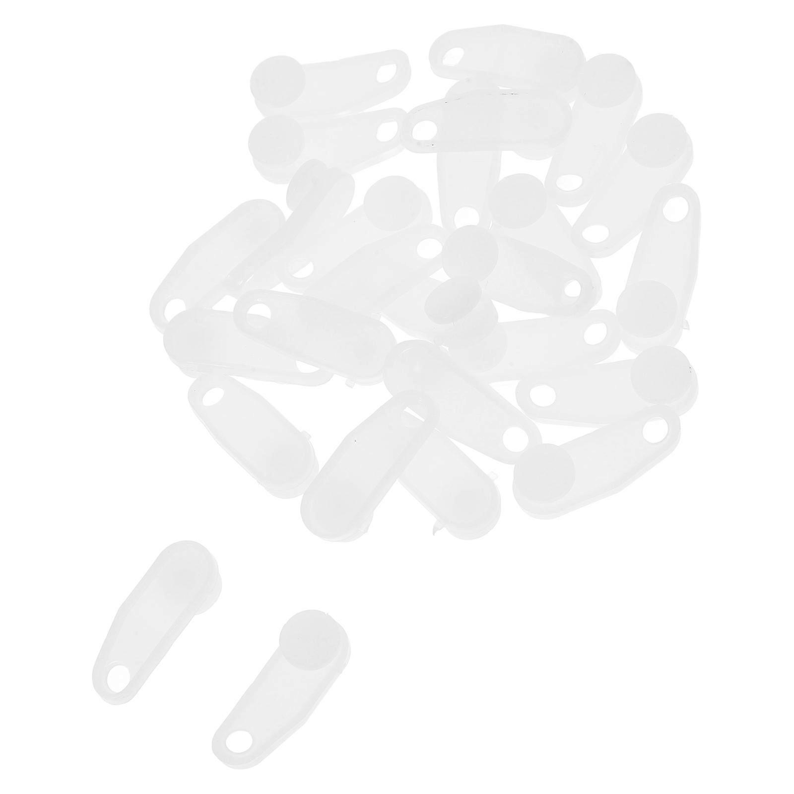 Curtain Rail Track Curtain Track Hooks for Silent Operation 24Pcs White Plastic